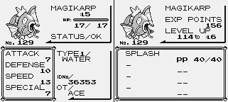 Magikarp's Stats